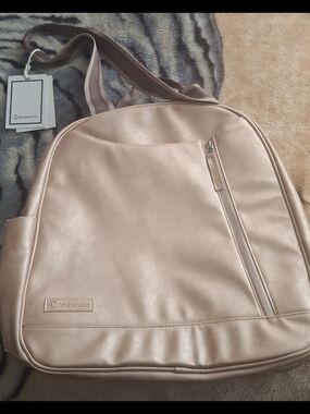 Doubletake Women’s Rose Gold Backpack - Sleek Everyday Bag